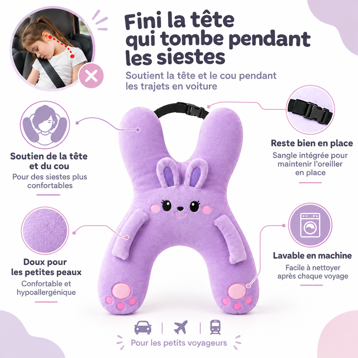 PetitDodo™ Oreiller de voyage pour enfant